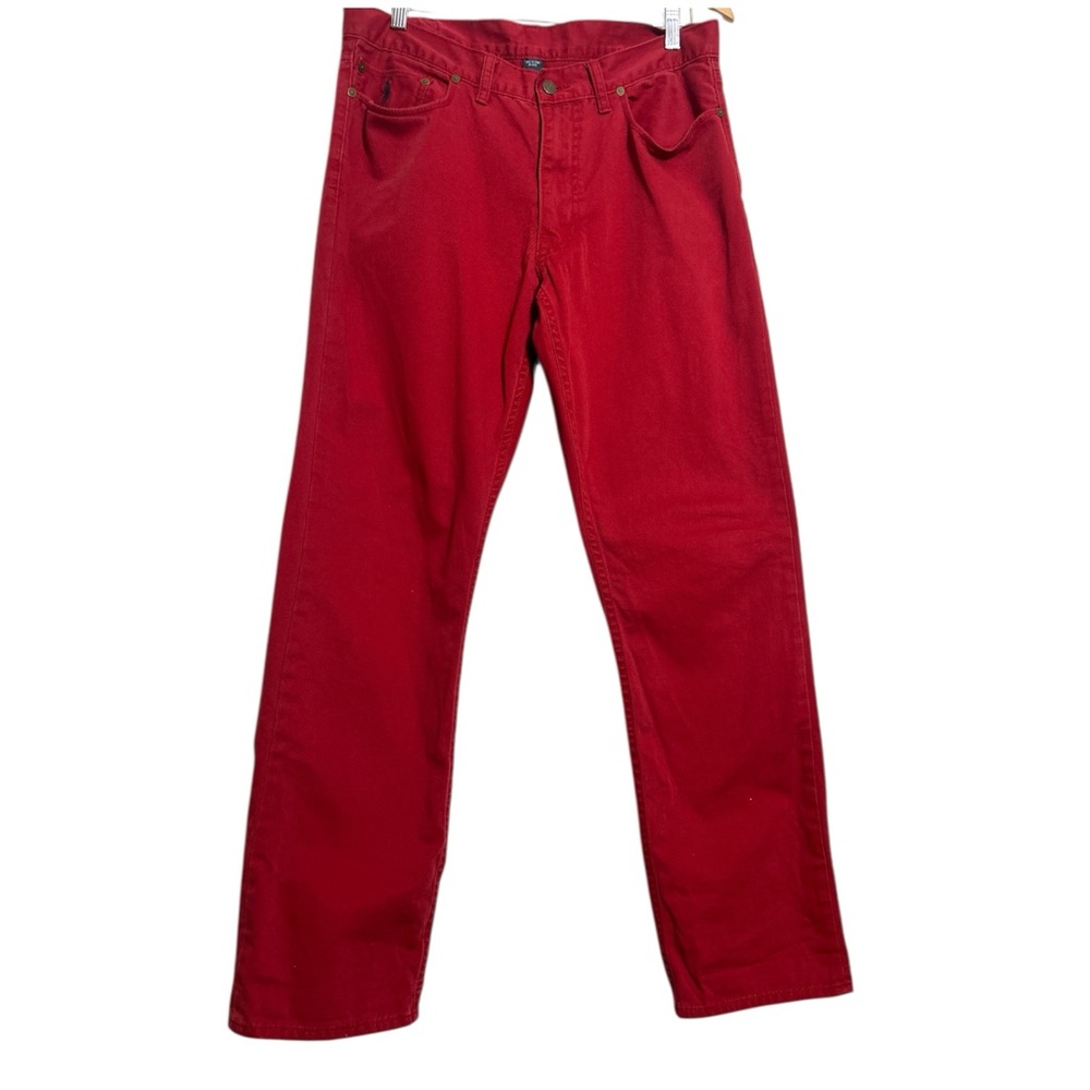 Polo RL 650 Straight Red Jeans Size 34/32